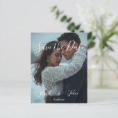 Gepersonaliseerde Eenvoudige Moderne Winter Trouwk (Staand voorkant)