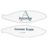 Gepersonaliseerde Eenvoudige Monogram Bruidegom Te Basketbal (Panelen)