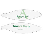 Gepersonaliseerde Eenvoudige Monogram Bruidegom Te Basketbal (Panelen)