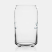 Gepersonaliseerde Eenvoudige Monogram Bruidegom Te Blikvorm Glas (Rechts)