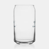 Gepersonaliseerde Eenvoudige Monogram Bruidegom Te Blikvorm Glas (Links)