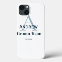 Gepersonaliseerde Eenvoudige Monogram Bruidegom Te