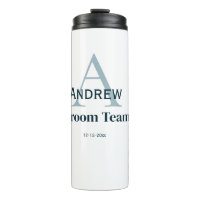 Gepersonaliseerde Eenvoudige Monogram Bruidegom Te