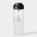 Gepersonaliseerde Eenvoudige Monogram Bruidegom Te Waterfles<br><div class="desc">ontwerp</div>