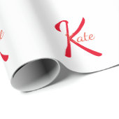 gepersonaliseerde eenvoudige monogram naam bridesm cadeaupapier (Rol Hoek)