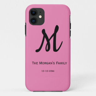 gepersonaliseerde eenvoudige monogram voeg je naam Case-Mate iPhone case