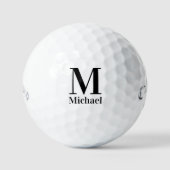 Gepersonaliseerde Eenvoudige Monogrammen Golfballen (Voorkant)