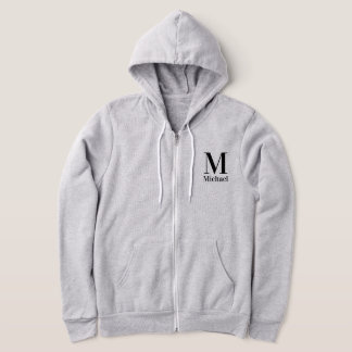 Gepersonaliseerde Eenvoudige Monogrammen Hoodie