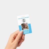 Gepersonaliseerde eenvoudige professionele persone badge (Handheld)