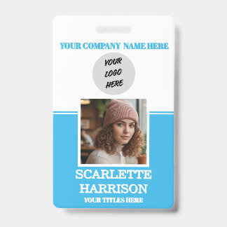Gepersonaliseerde eenvoudige professionele persone badge