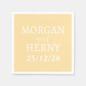 Gepersonaliseerde Eenvoudige Stijlvolle Moderne Mi Servet (Voorkant)