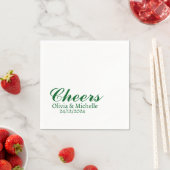 Gepersonaliseerde Eenvoudige Stijlvolle Moderne Tr Servet (Insitu)