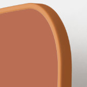 Gepersonaliseerde Eenvoudige Terracotta Pickleball Paddle (Links Detail)