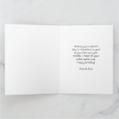 Gepersonaliseerde Eenvoudige Verjaardag Stijlvolle Kaart (Binnen)