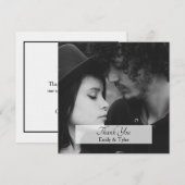 Gepersonaliseerde Eenvoudige Vierkante Foto Dank u Bedankkaart (Voorkant / Achterkant)