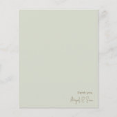 Gepersonaliseerde eenvoudige wijze bruiloft briefp (Voorkant)