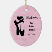 Gepersonaliseerde eerste balletoverweging keramisch ornament (Rechts)