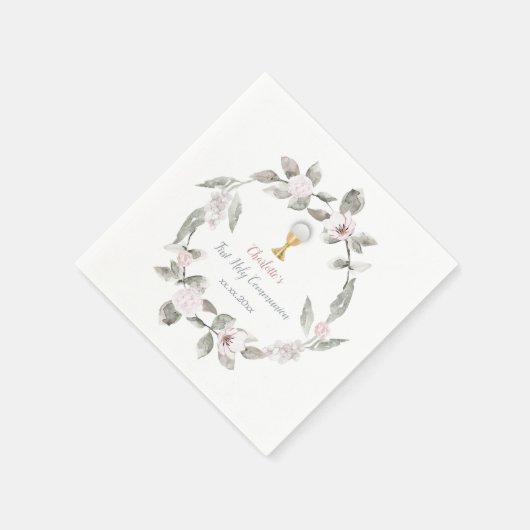 gepersonaliseerde eerste communie servet (Hoek)