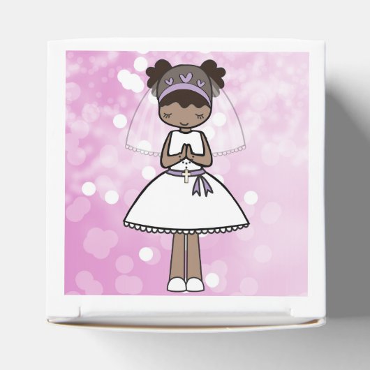 Gepersonaliseerde eerste communiedag bedankdoosjes (Bovenkant)