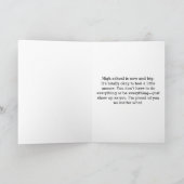 Gepersonaliseerde eerste dag van de middelbare sch kaart (Binnen)