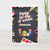 Gepersonaliseerde eerste dag van de school Grade G Kaart (Voorkant)