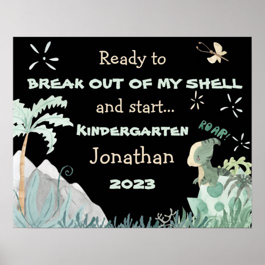 Gepersonaliseerde eerste dag van het Poster van de (Voorkant)