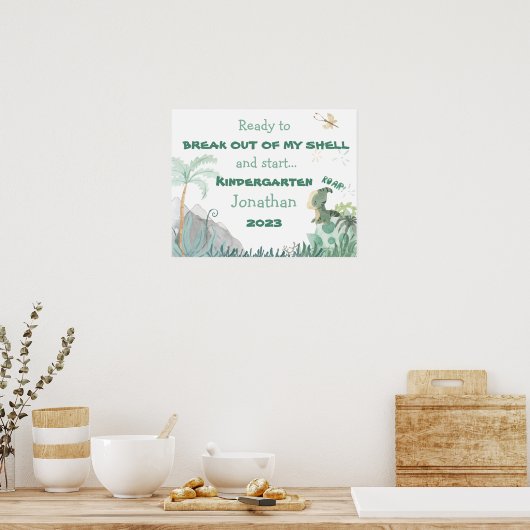 Gepersonaliseerde eerste dag van het Poster van de (Keuken)