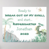 Gepersonaliseerde eerste dag van het Poster van de (Voorkant)