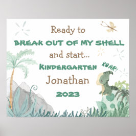 Gepersonaliseerde eerste dag van het Poster van de