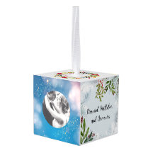 Gepersonaliseerde eerste getrouwde kerst ornament