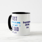 Gepersonaliseerde EERSTE HANUKKAH ALS VADER Mok (Voorkant links)