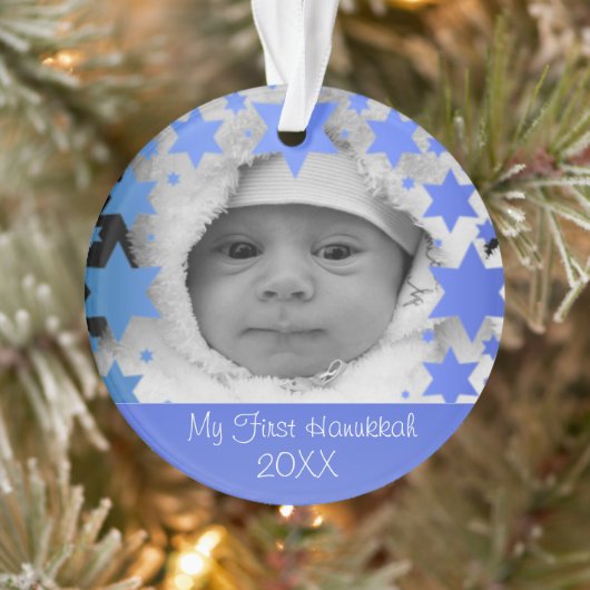Gepersonaliseerde Eerste Hanukkah Ornament (Boom)