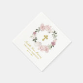 Gepersonaliseerde eerste Heilige Communie Cocktail Servet (Hoek)