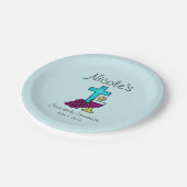 Gepersonaliseerde Eerste Heilige Communie Papieren Bordje (Gekanteld)