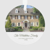 Gepersonaliseerde Eerste Huis Nieuwe Huis Foto Ker Ornament (achterkant)