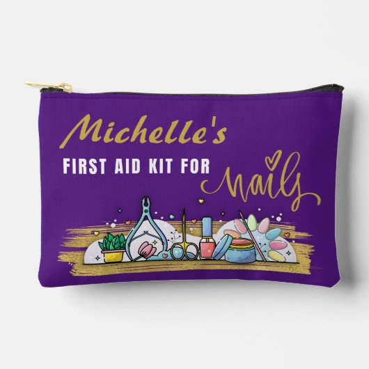 Gepersonaliseerde eerste hulp kit voor nagels acce etui (Voorkant)