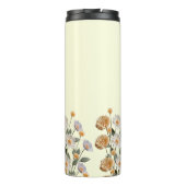 Gepersonaliseerde eerste keer mam cadeau bloemen thermosbeker (Achterkant)