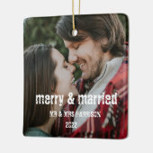 Gepersonaliseerde eerste kerst betrokken decoratie (Links)