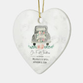 Gepersonaliseerde eerste kerst getrouwde Ornament (Links)