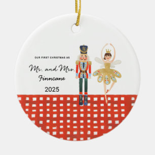 Gepersonaliseerde eerste kerst getrouwde Ornament