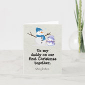 Gepersonaliseerde eerste kerst Kaart voor nieuwe v (Voorkant)