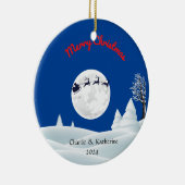Gepersonaliseerde eerste kerst samen ornament (Rechts)