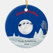 Gepersonaliseerde eerste kerst samen ornament (Voorkant)