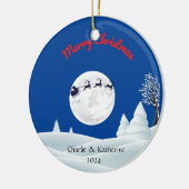 Gepersonaliseerde eerste kerst samen ornament (Links)