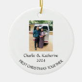 Gepersonaliseerde eerste kerst samen ornament (Voorkant)