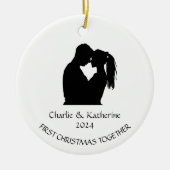 Gepersonaliseerde eerste kerst samen ornament (Voorkant)