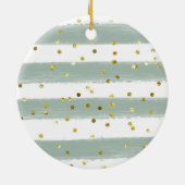 Gepersonaliseerde eerste kerstbaby Boy Nutcracker Keramisch Ornament (Achterkant)