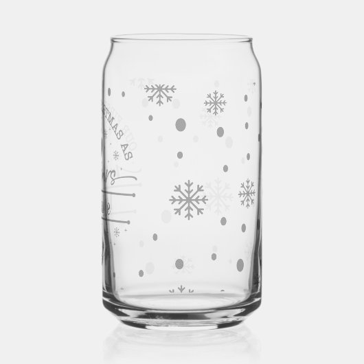 Gepersonaliseerde Eerste Kerstdag meneer en mevrou Blikvorm Glas (Achterkant)