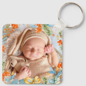 Gepersonaliseerde eerste Kerstmis als grootouders Sleutelhanger (Achterkant)