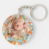 Gepersonaliseerde eerste Kerstmis als grootouders Sleutelhanger (Achterkant)